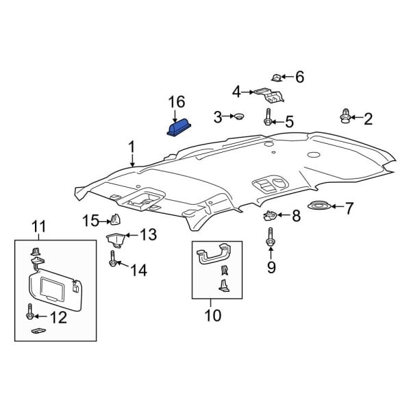 Ford OE LB5Z13776AF Courtesy Light