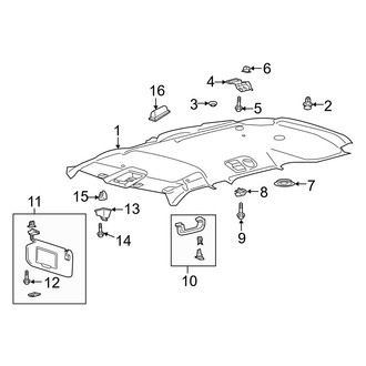 Ford OE - Roof - Interior Trim (Standard Roof)