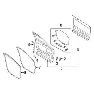Ford OE - Front Door - Door & Components