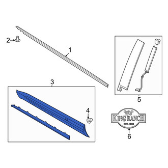 Ford OE - Front Left Door Molding