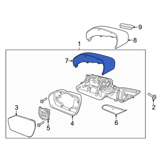 Ford OE - Front Right Upper Door Mirror Cover