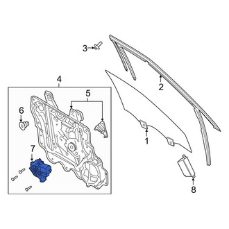 Ford OE - Front Left Window Motor