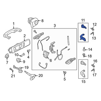 Ford OE - Front Right Upper Door Hinge