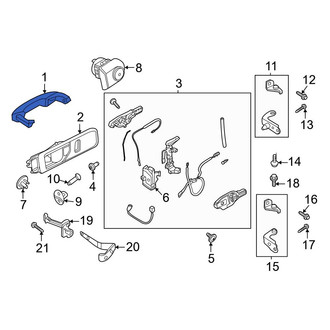 Ford OE - Front Left Inner Interior Door Handle