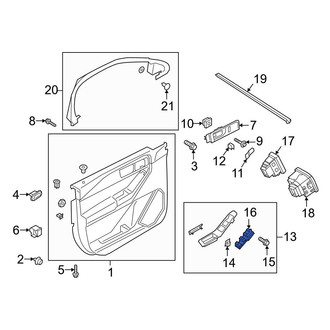 Ford OE - Front Left Door Window Switch