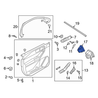 Ford OE - Front Left Door Lock Switch