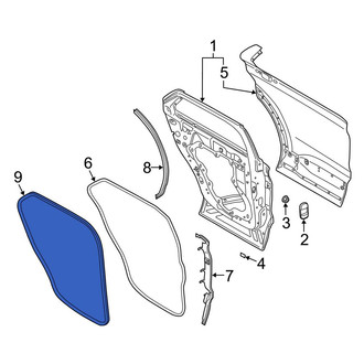 Ford OE - Rear Inner Door Seal