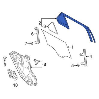 Ford OE - Rear Left Window Channel