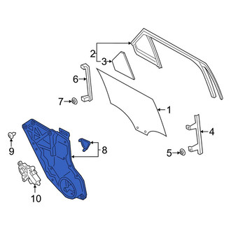 Ford OE - Rear Right Window Regulator