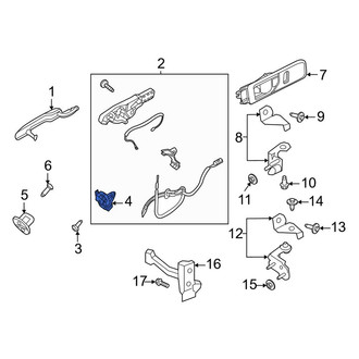 Ford OE - Rear Left Door Latch Assembly