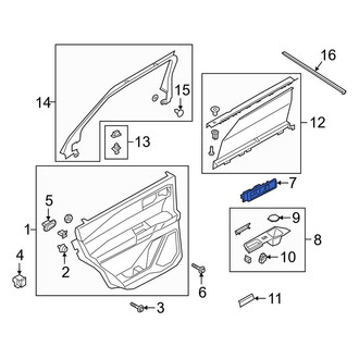 Ford OE - Front Left Inner Interior Door Handle