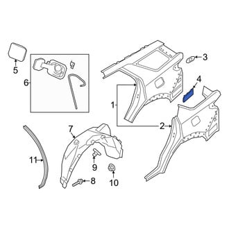Ford OE - Rear Quarter Panel Vent