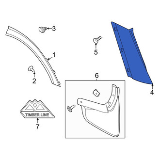 Ford OE - Left Body D-Pillar Molding