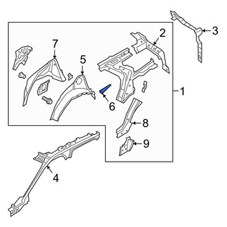 Ford OE - Rear Left Wheel Housing Bracket