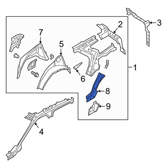 Ford OE - Rear Right Upper Quarter Panel Extension