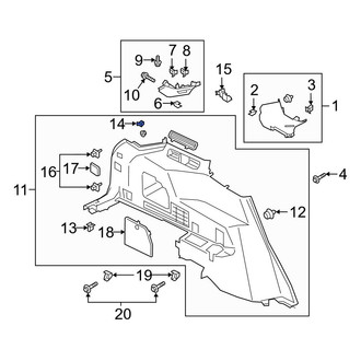 Ford OE - Headliner Nut