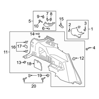 Ford OE - Quarter Panel - Interior Trim (Driver Side)