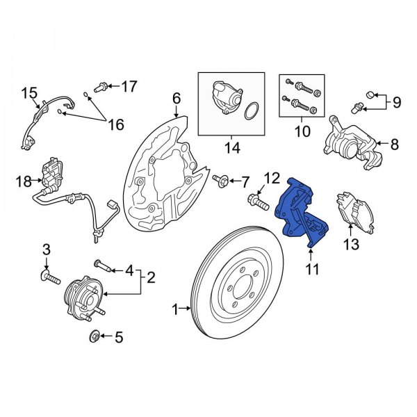 Disc Brake Caliper Bracket