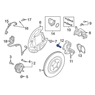 Ford OE - Disc Brake Caliper Anchor Plate Bolt