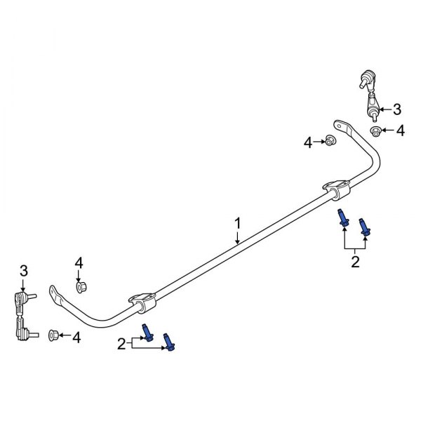 Suspension Stabilizer Bar Bracket Bolt