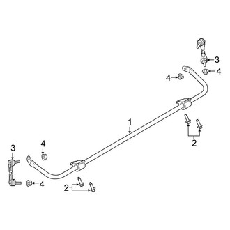 Ford OE - Rear Suspension - Stabilizer Bar & Components