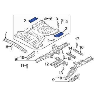 Ford OE - Rear Left Floor Extension