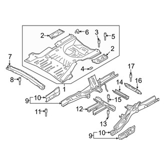 Ford OE - Rear Body & Floor - Rear Floor & Rails