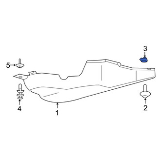 Ford OE - Floor Pan Splash Shield Nut