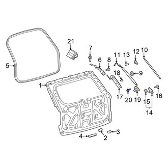 Ford OE - Liftgate Stop Bumper Bolt