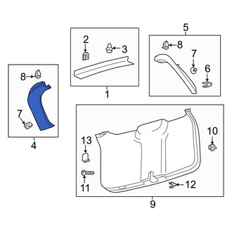 Ford OE - Rear Right Liftgate Trim