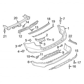 Ford OE - Rear Bumper - Bumper & Components (With Trailer Tow)