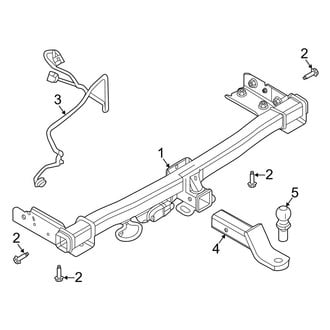 Ford OE - Rear Bumper - Trailer Hitch Components (King Ranch / Limited / Limited Hybrid / Platinum / Platinum Hybrid / XLT)
