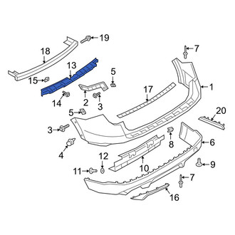 Ford OE - Rear Bumper Impact Absorber