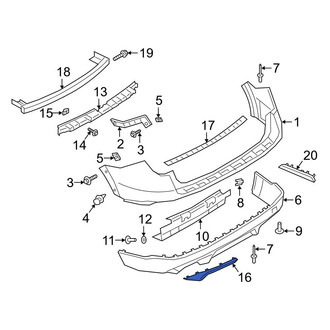 Ford OE - Rear Left Bumper Trim
