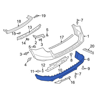 Ford OE - Rear Lower Bumper Cover
