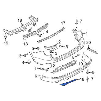 Ford OE - Rear Right Bumper Trim