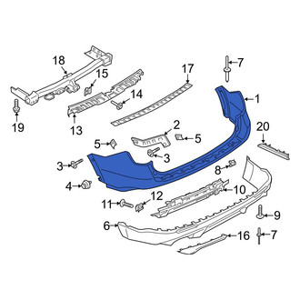 Ford OE - Rear Upper Bumper Cover