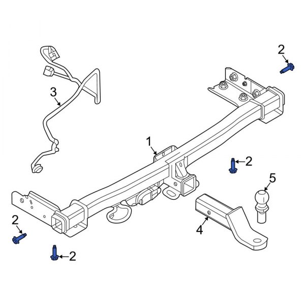 Trailer Hitch Receiver Bolt