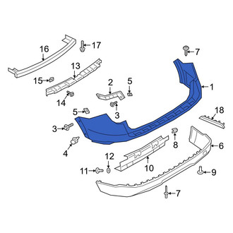Ford OE - Rear Upper Bumper Cover