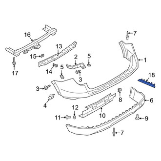 Ford OE - Rear Right Reflector Panel