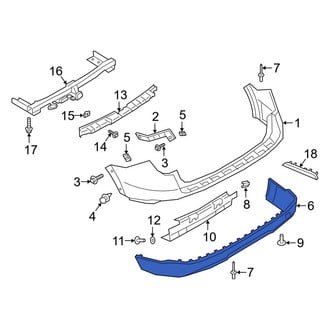 Ford OE - Rear Lower Bumper Cover