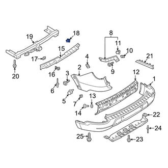 Ford OE - Bumper Cover Retainer