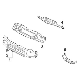 Ford OE - Grille & Components (E Engine VIN Character)