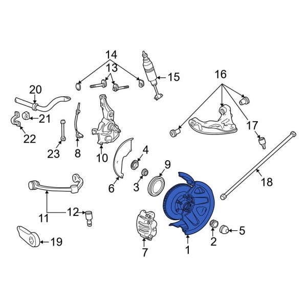 Disc Brake Rotor and Hub Assembly