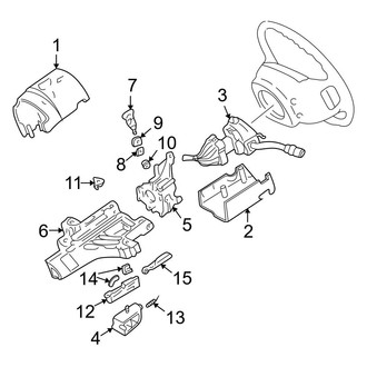 Ford OE - Steering Column - Shroud, Switches & Levers (W/O Tilt Wheel)