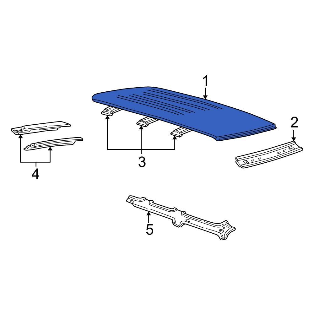 ford-oe-f5tz7850202a-roof-panel