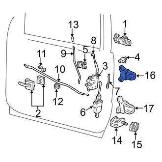 Ford OE - Front Upper Door Hinge