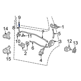 Ford OE - Rear Door Lock Knob