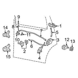 Ford OE - Rear Door - Lock & Hardware (Eddie Bauer / Limited / Postal / XL Fleet / XLS / XLT)