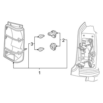 Ford OE - Rear Lamps - Combination Lamps